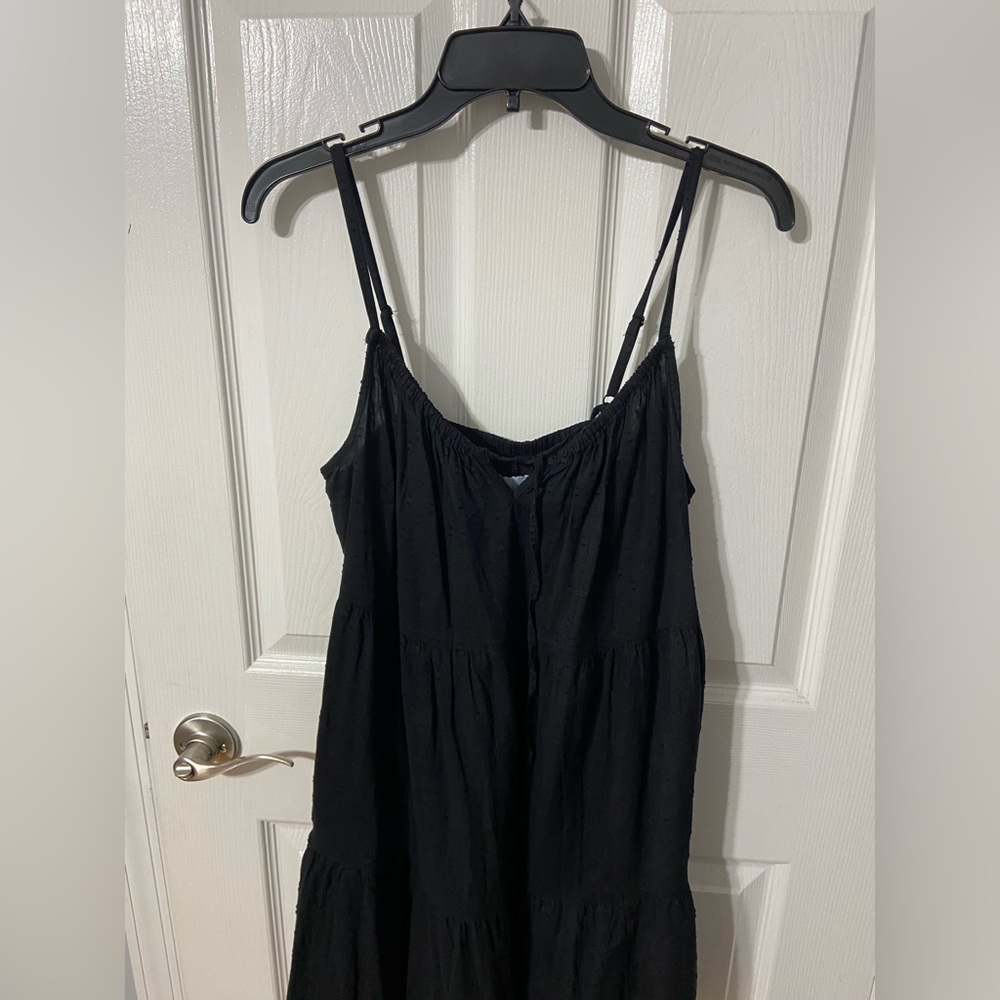 Old Navy Black Midi Dress